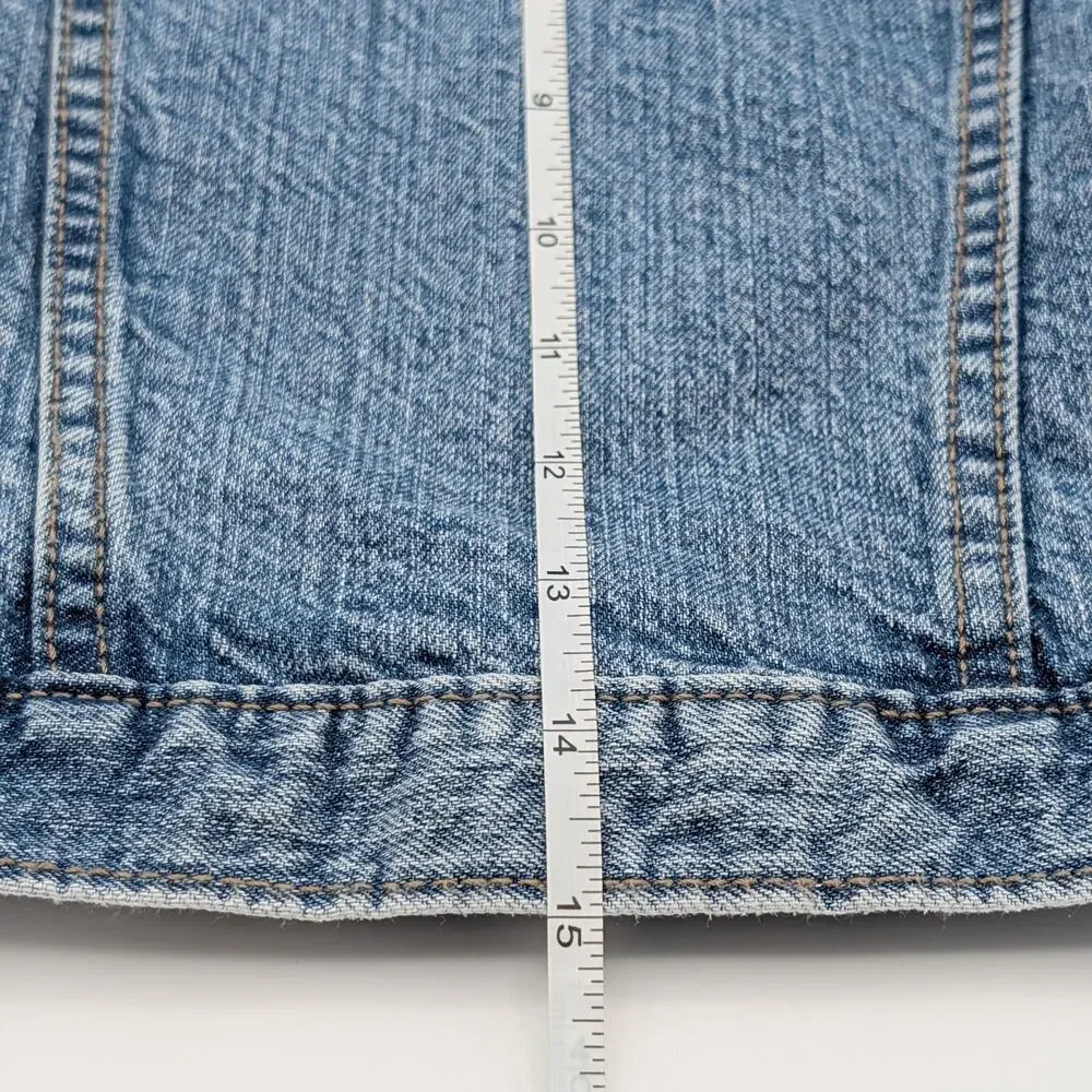 OshKosh B’Gosh Toddler Jean Jacket 3T Unisex Medium Wash Snap Close Trucker